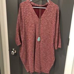 Midi dress with pockets.